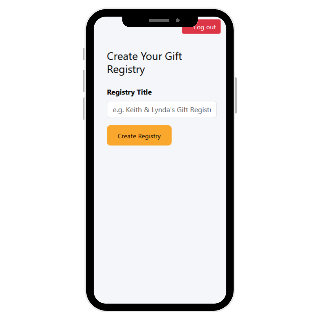 Registry setup screenshot