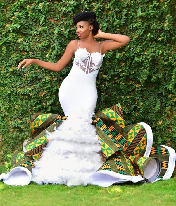 African theme 2025 wedding dress